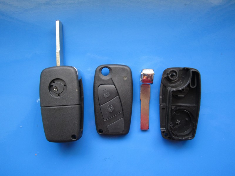 Carcasa cheie Fiat 2 butoane cu lamela SIP22 negru